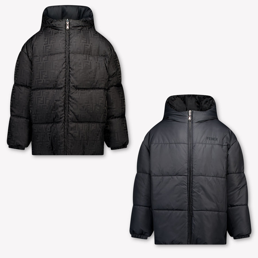 Fendi Kids Boys Jackets In Black