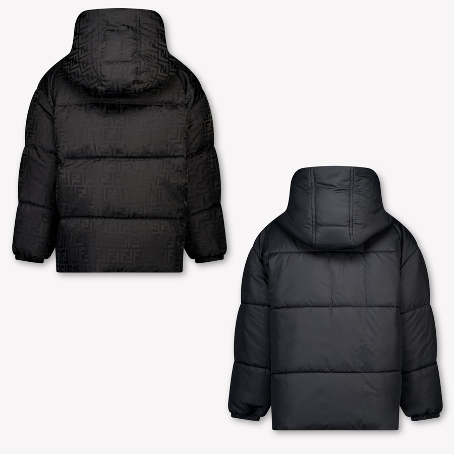 Fendi Kids Boys Jackets In Black