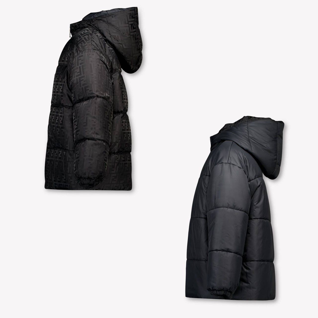 Fendi Kids Boys Jackets In Black