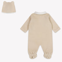 Fendi Baby Unisex Playsuit In Beige