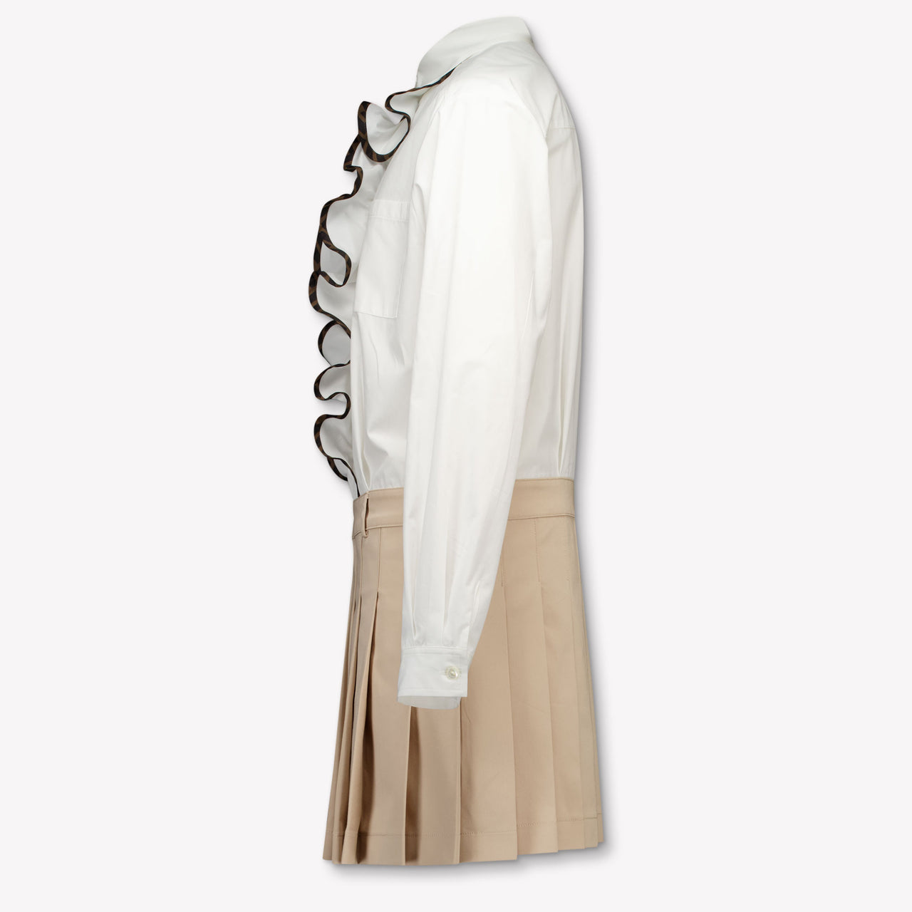 Fendi Kinder Meisjes Jurk In Beige