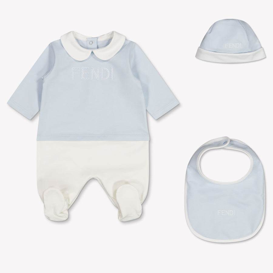 Fendi Baby Unisex Boxpakje In Licht Blauw