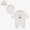 Fendi Baby Unisex Playsuit In White