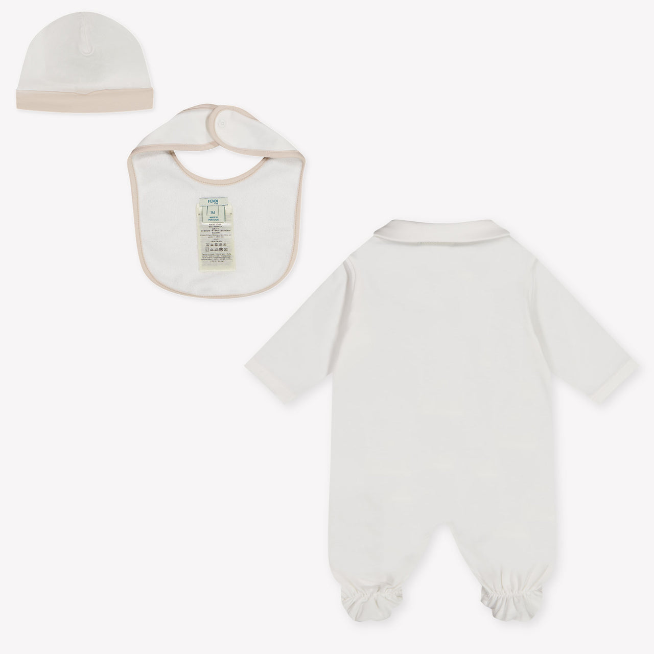 Fendi Baby Unisex Playsuit In White