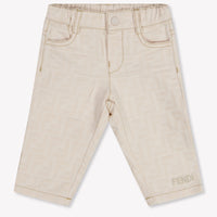 Fendi Baby Jongens Broek In Licht Beige