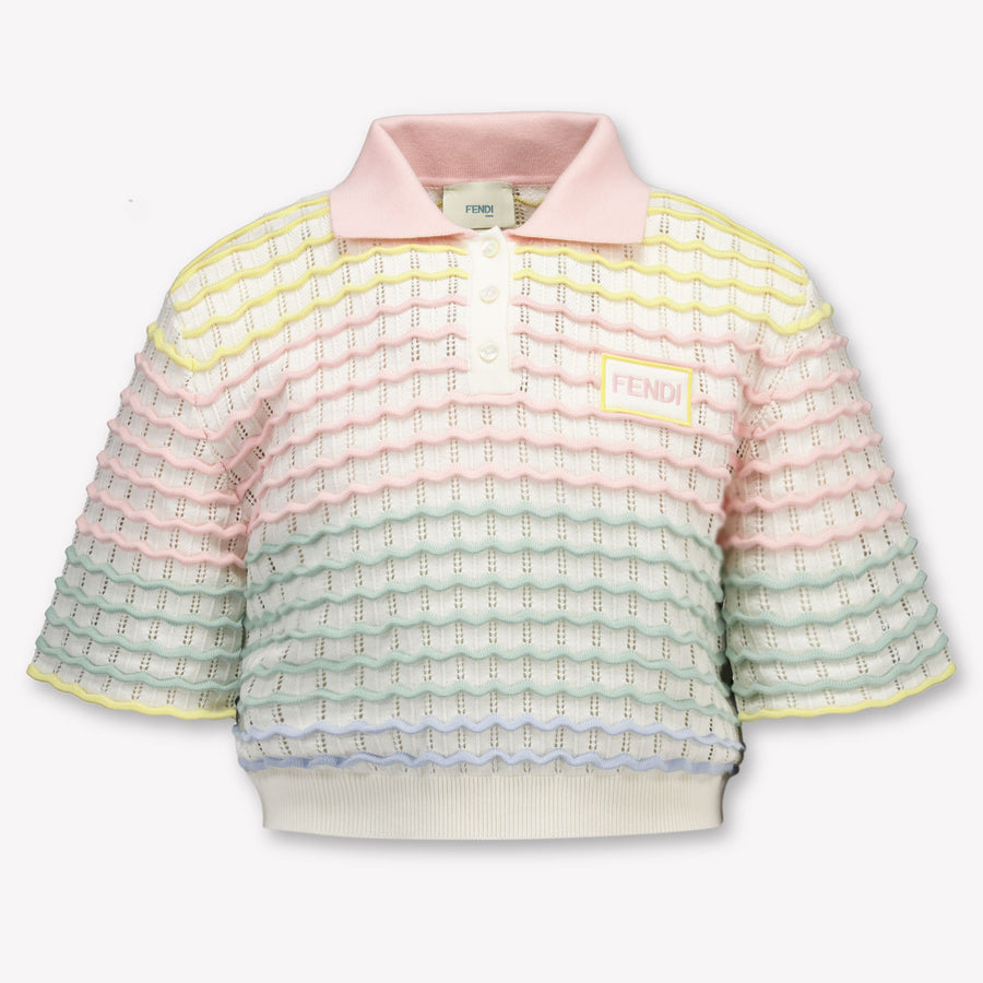 Fendi Kinder Meisjes Polo In Licht Roze