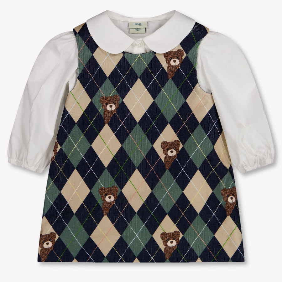 Fendi Baby Girls Dress in Light Pink