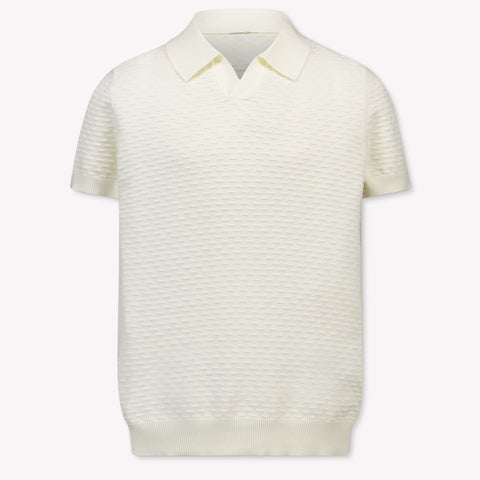 Antony Morato Kids Boys Polo In OffWhite