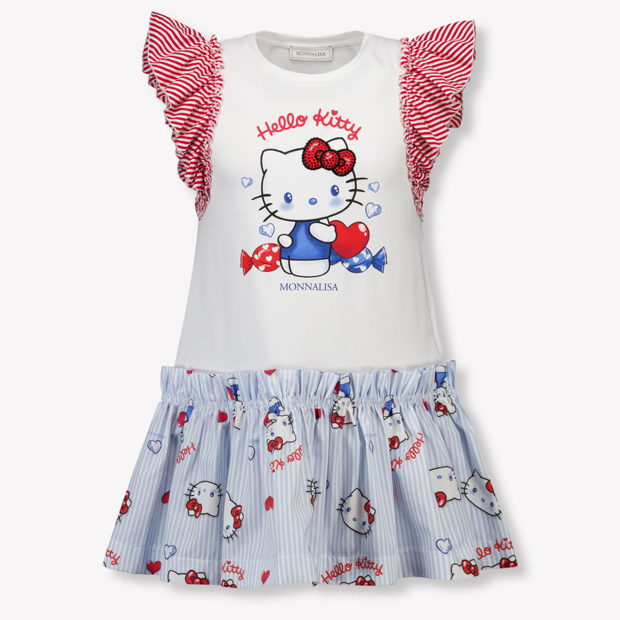 MonnaLisa Girls Dress in White