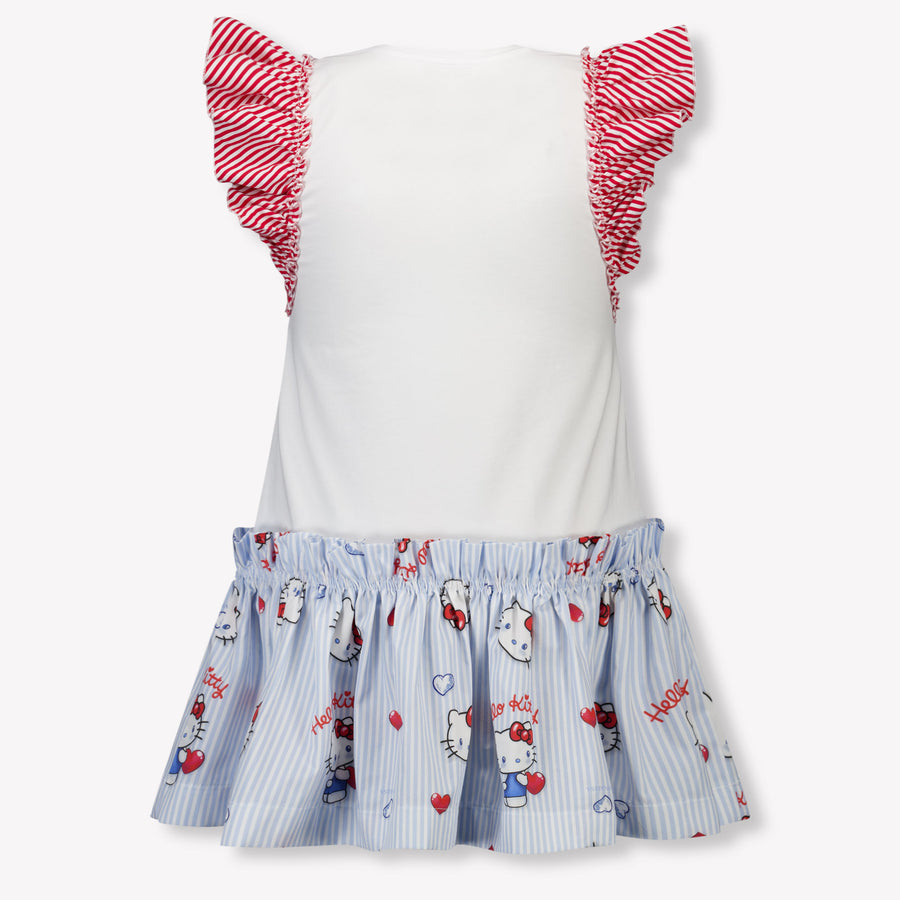 MonnaLisa Kinder Meisjes Jurk In Wit