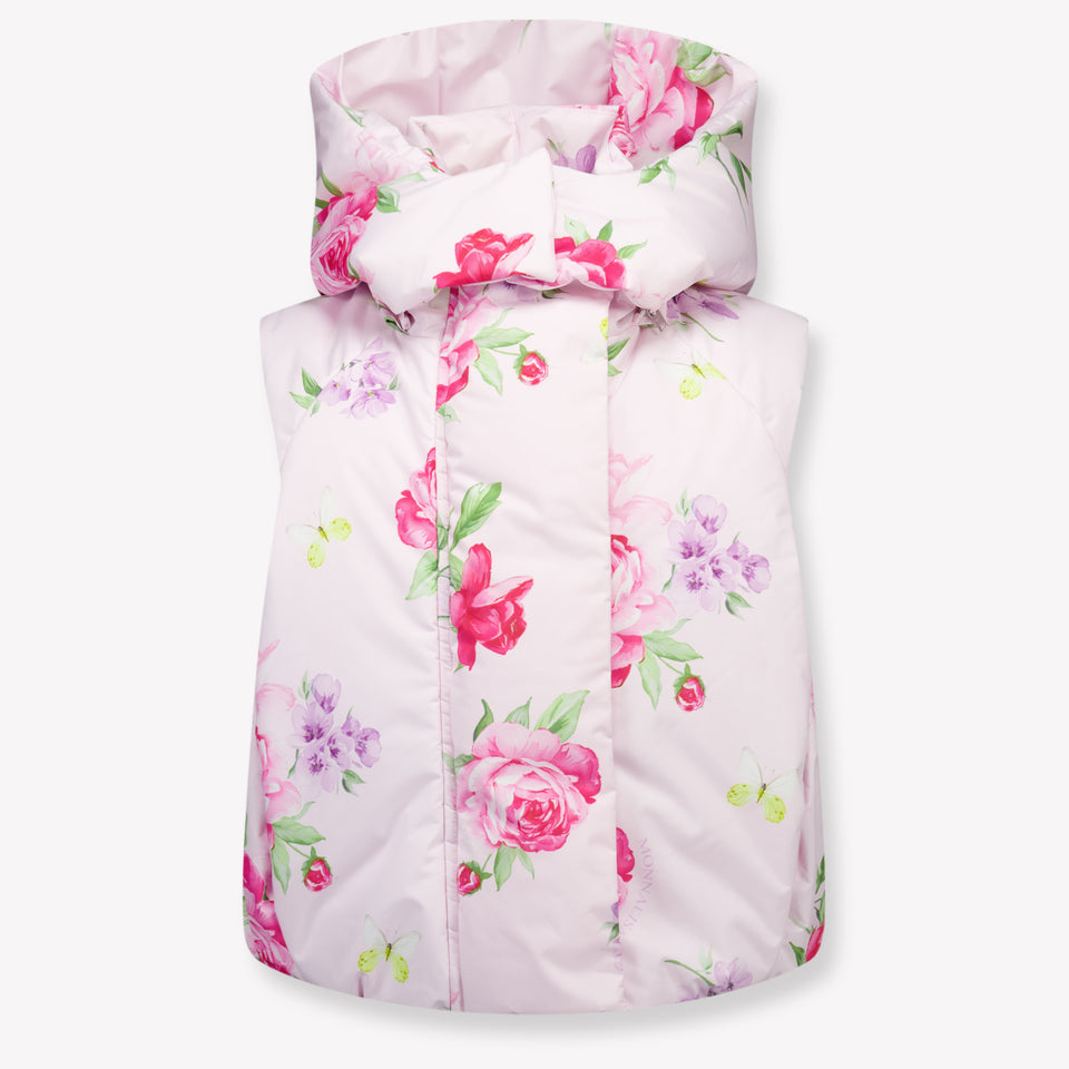 MonnaLisa Kids Girls Bodywarmer In Light Pink