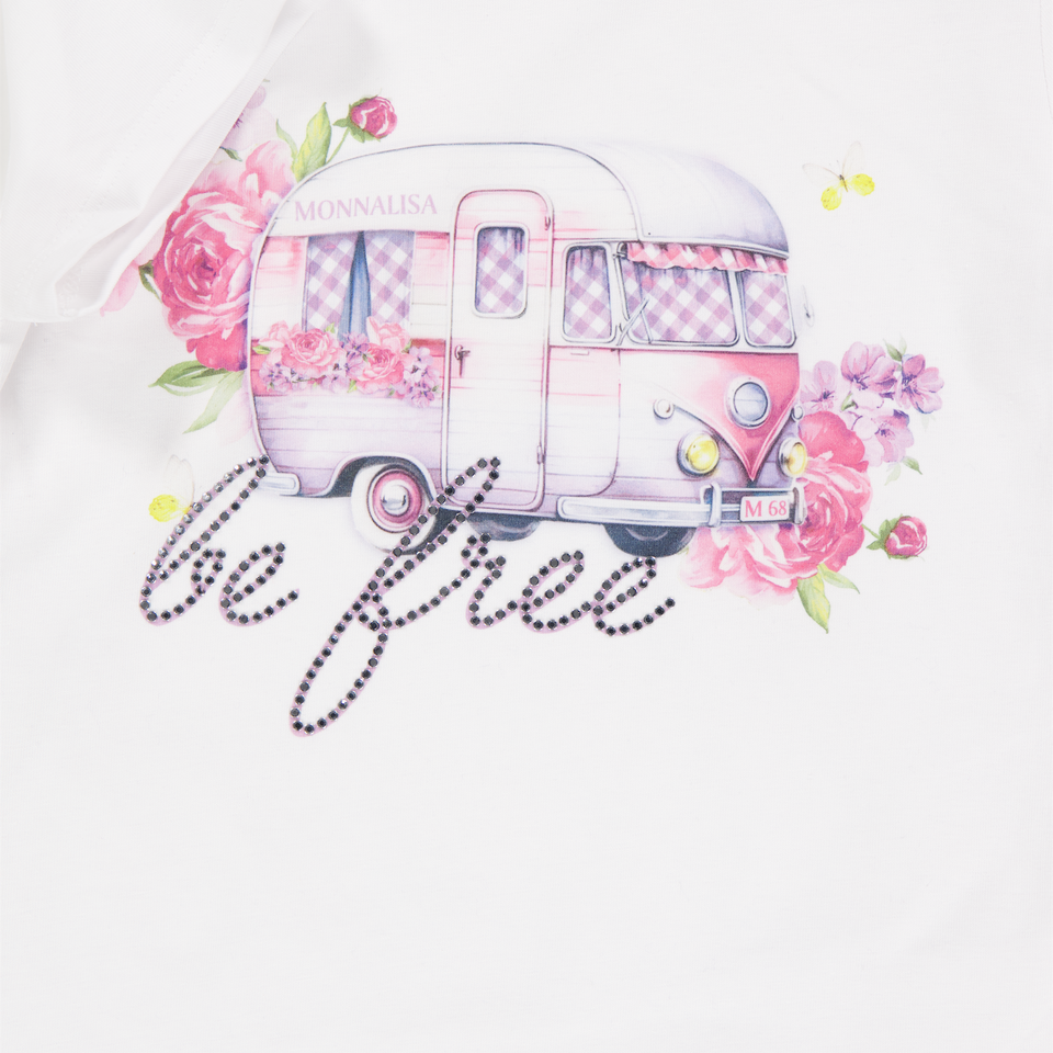MonnaLisa Kids Girls T-Shirt In White