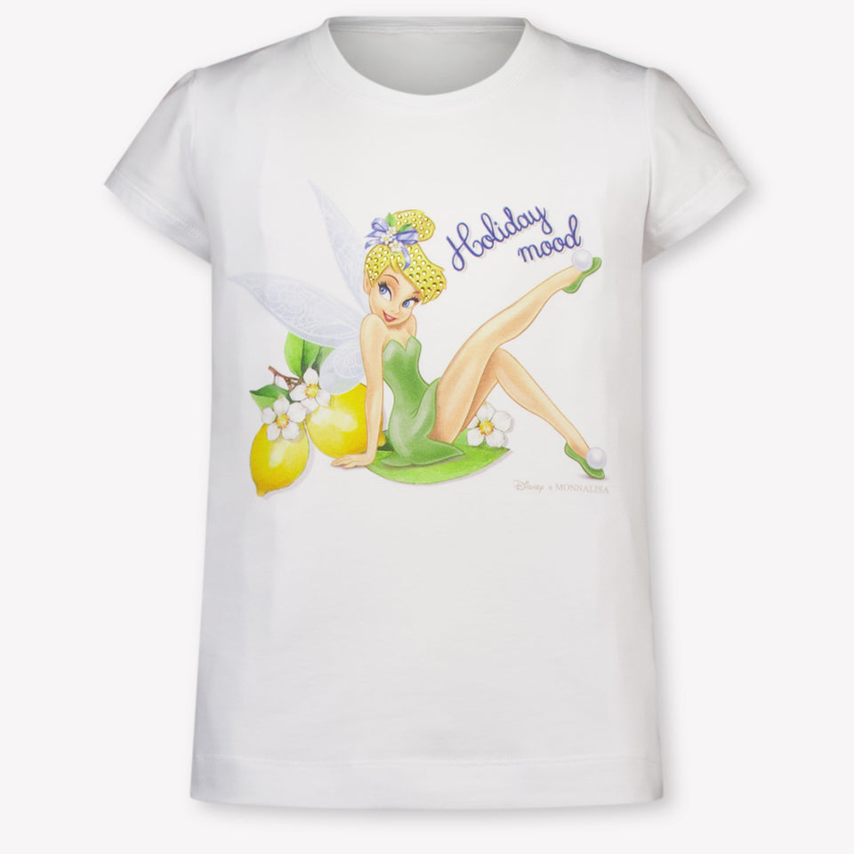 MonnaLisa Kinder Meisjes T-Shirt In Wit