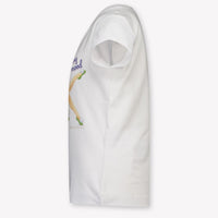 MonnaLisa Kinder Meisjes T-Shirt In Wit