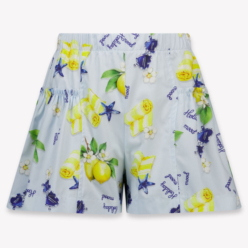 MonnaLisa Kids Girls Shorts In Light Blue