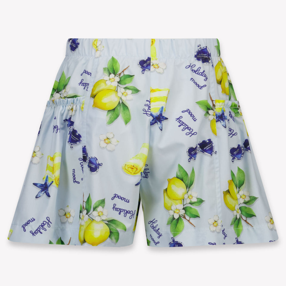 MonnaLisa Kids Girls Shorts In Light Blue