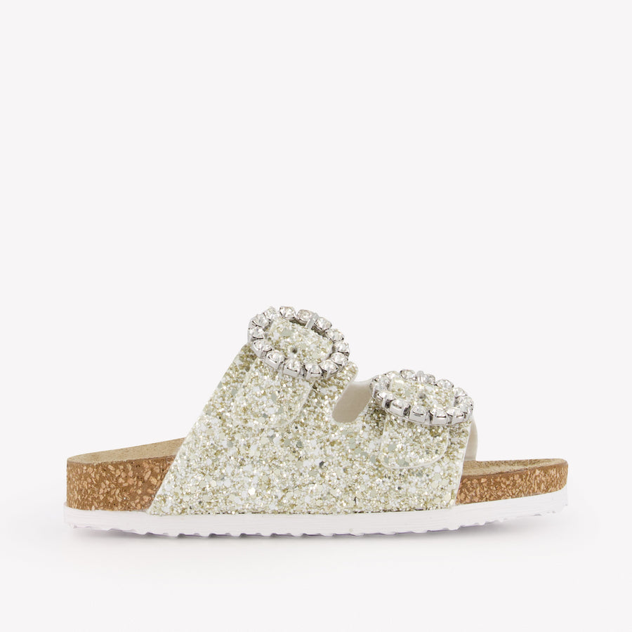 MonnaLisa Girls Slides in Gold