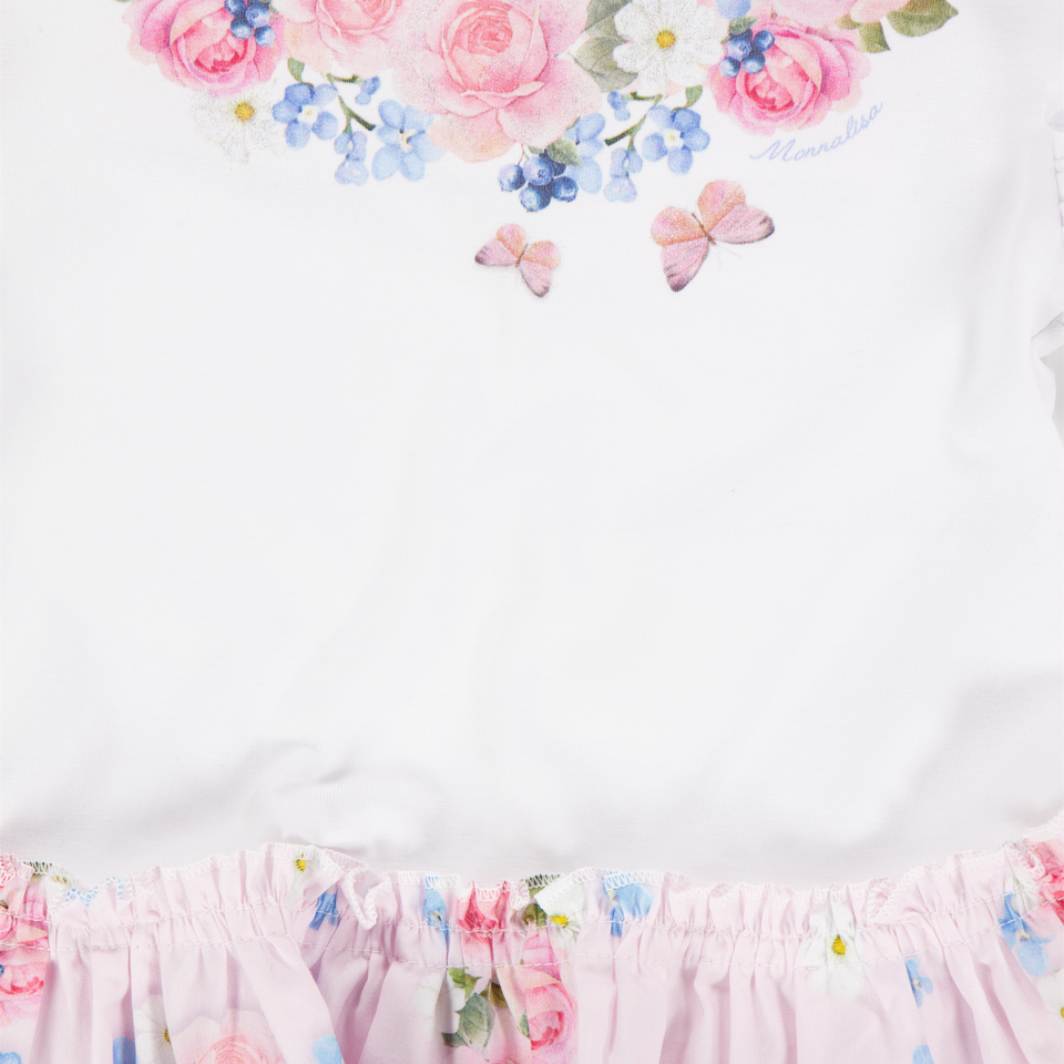 MonnaLisa Baby Meisjes Jurk In Licht Roze