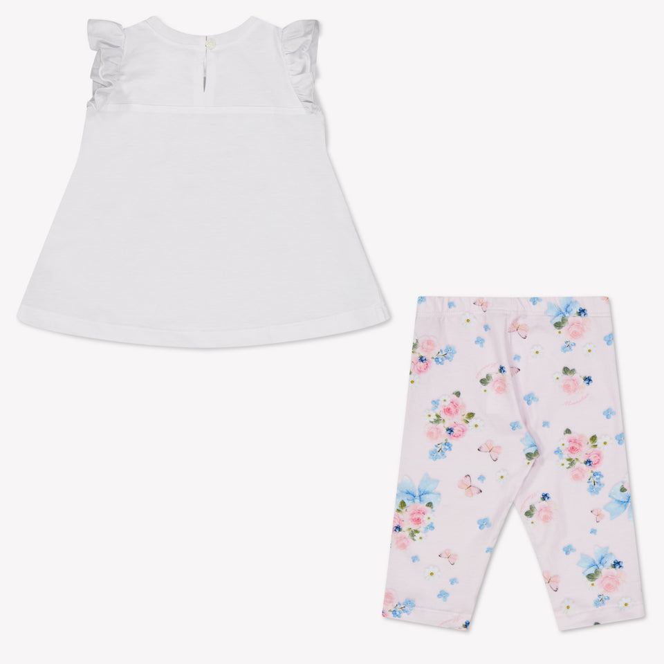 MonnaLisa Baby Meisjes Setje In Licht Roze