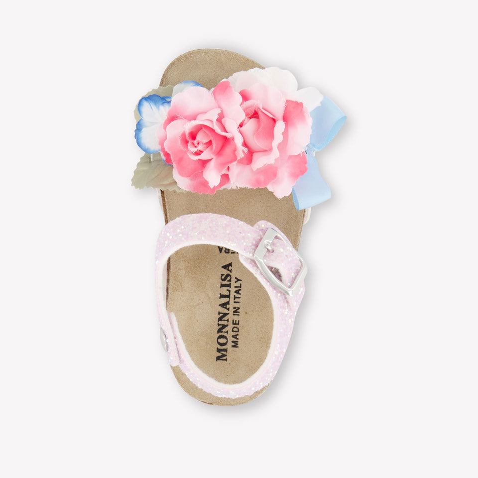 MonnaLisa Girls Sandals In Pink