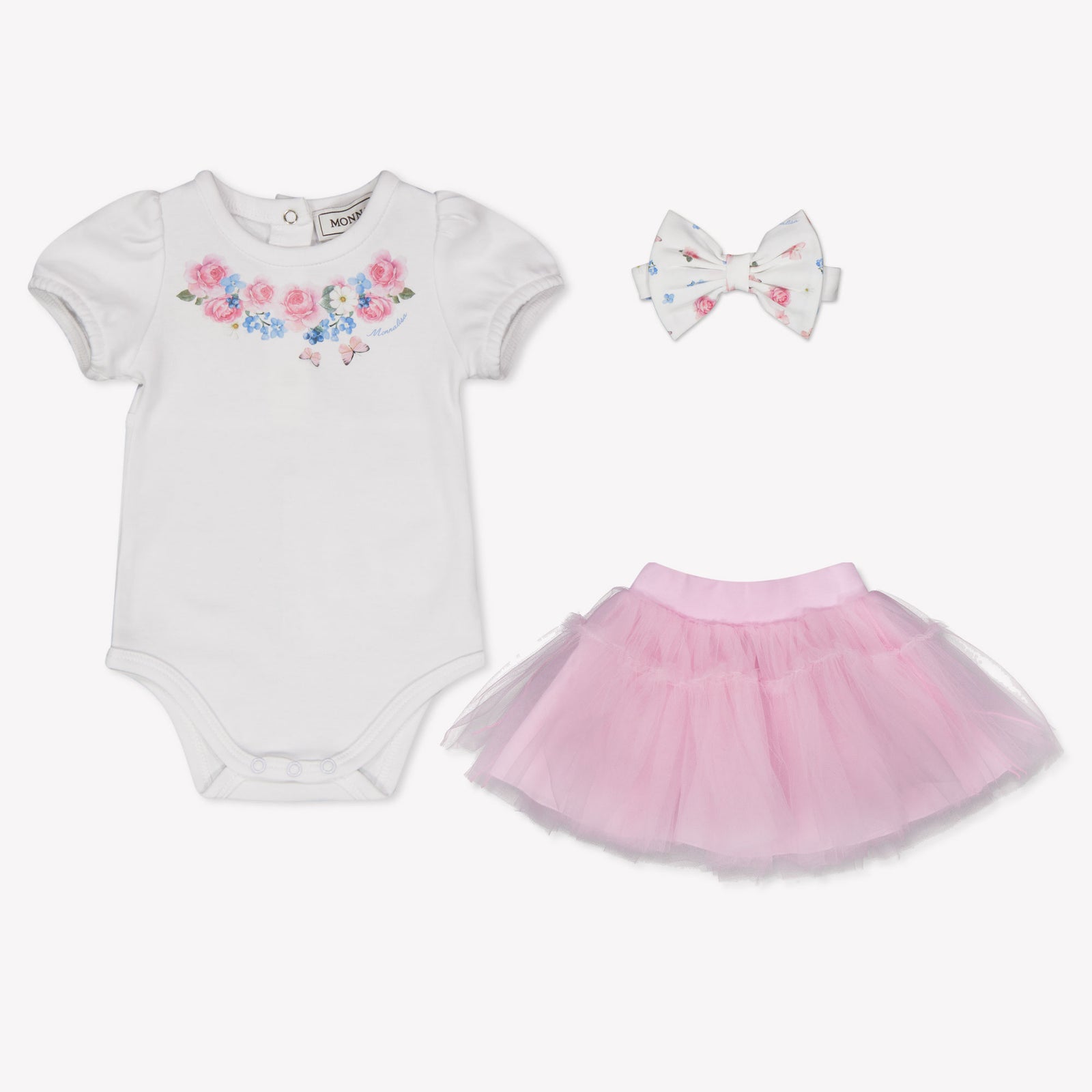 MonnaLisa Baby Girls Playsuit In Light Pink