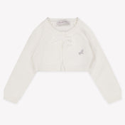 MonnaLisa Baby Girls Cardigan In White