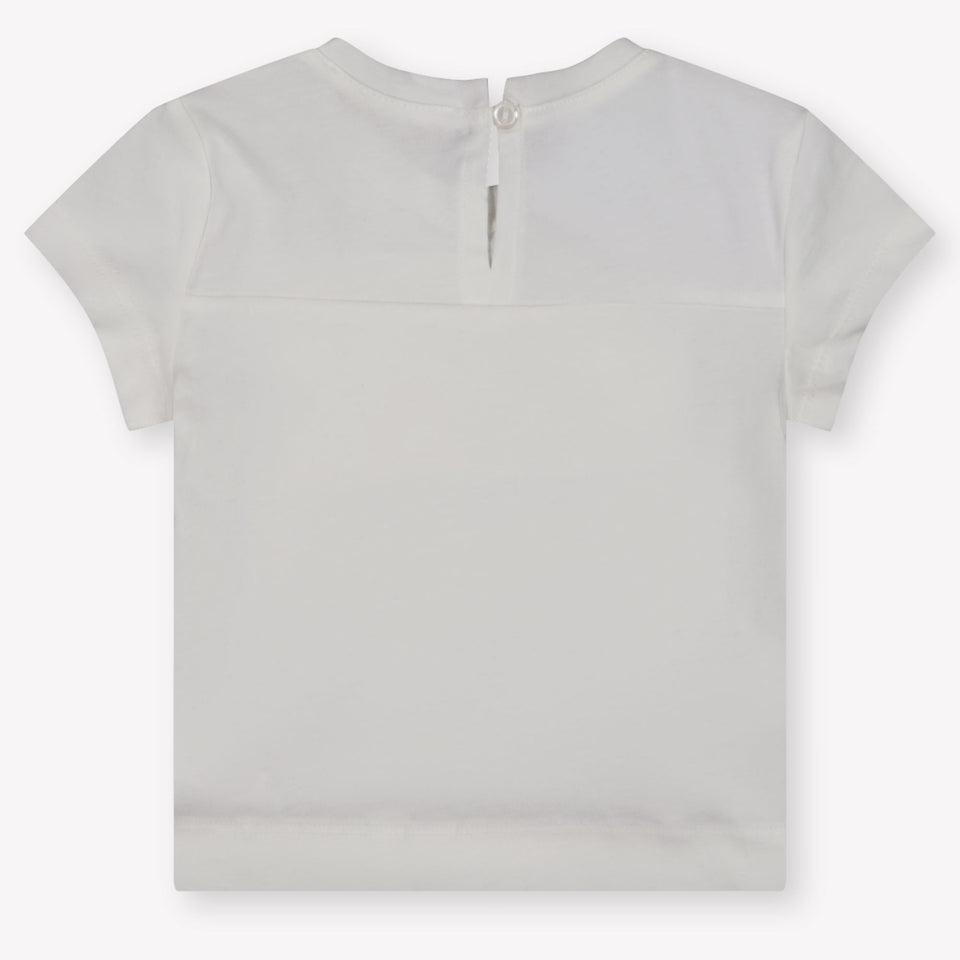 MonnaLisa Baby Meisjes T-Shirt In Off White