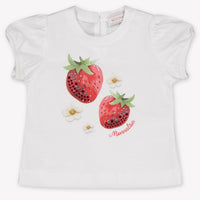 MonnaLisa Baby Girls T-Shirt In White