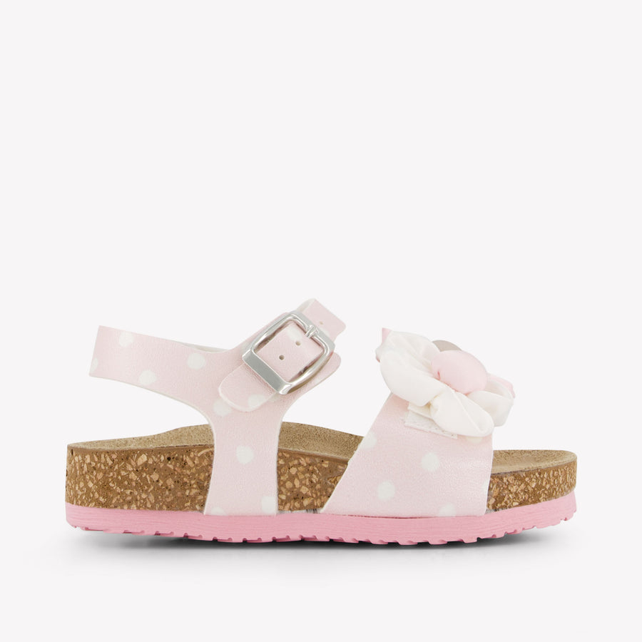 MonnaLisa Girls Sandals in Light Pink