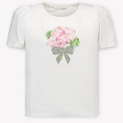 MonnaLisa Kinder Meisjes T-Shirt In Wit