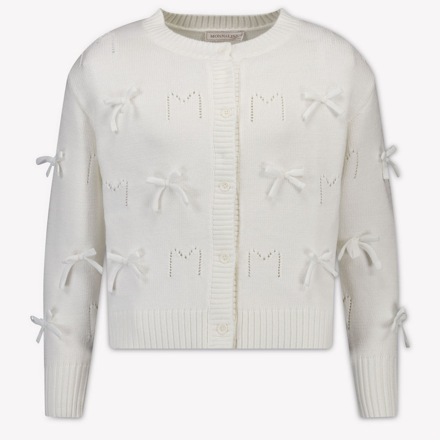 MonnaLisa Girls Cardigan in Off-White