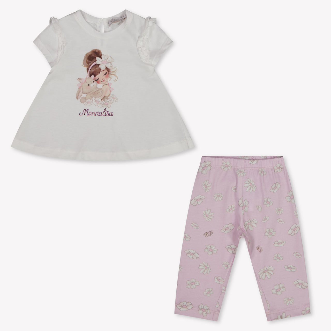 MonnaLisa Baby Meisjes Setje In Licht Roze