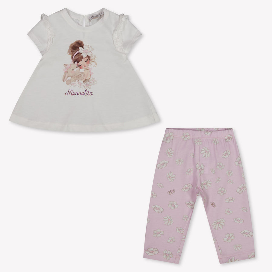 MonnaLisa Baby Meisjes Setje In Licht Roze