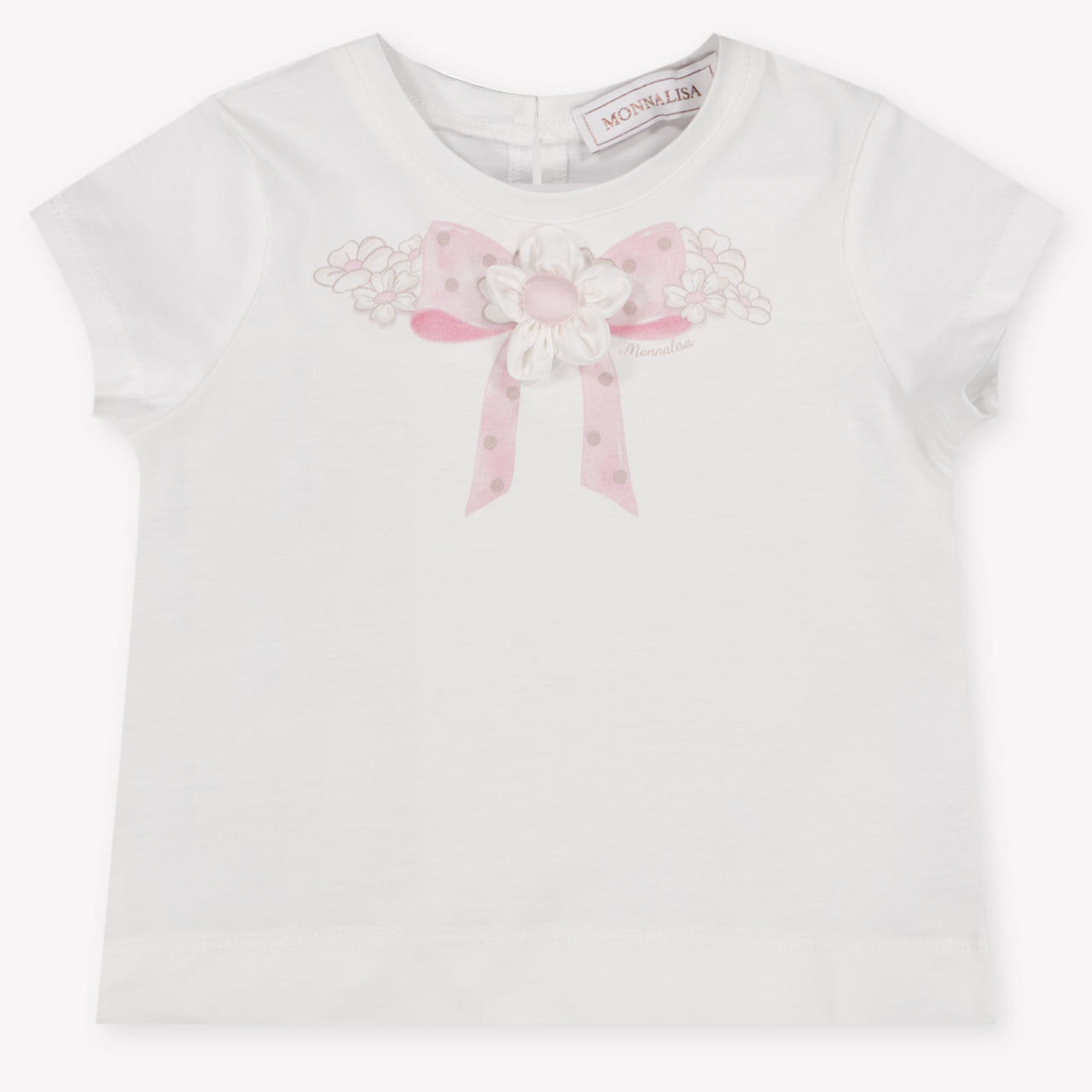 MonnaLisa Baby Girls T-Shirt In OffWhite
