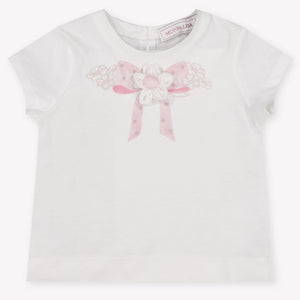 MonnaLisa Baby Girls T-Shirt In OffWhite