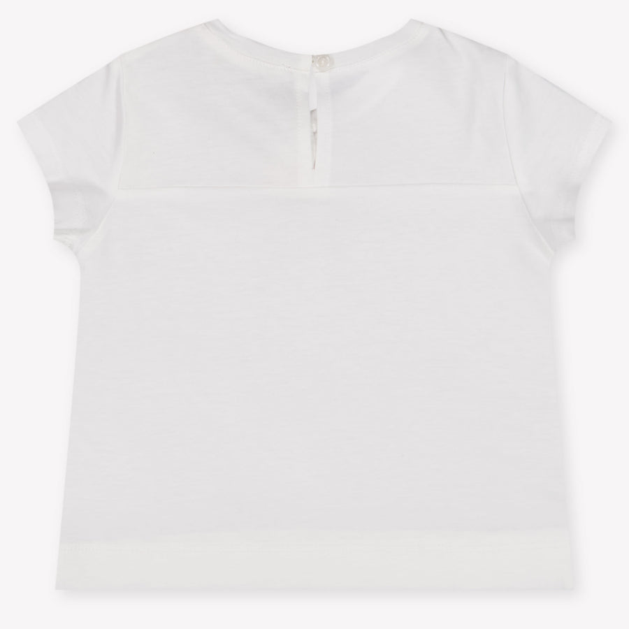 MonnaLisa Baby Girls T-Shirt In OffWhite