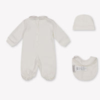 MonnaLisa Baby Girls Playsuit In White