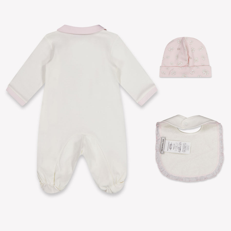 MonnaLisa Baby Meisjes Boxpakje In Off White