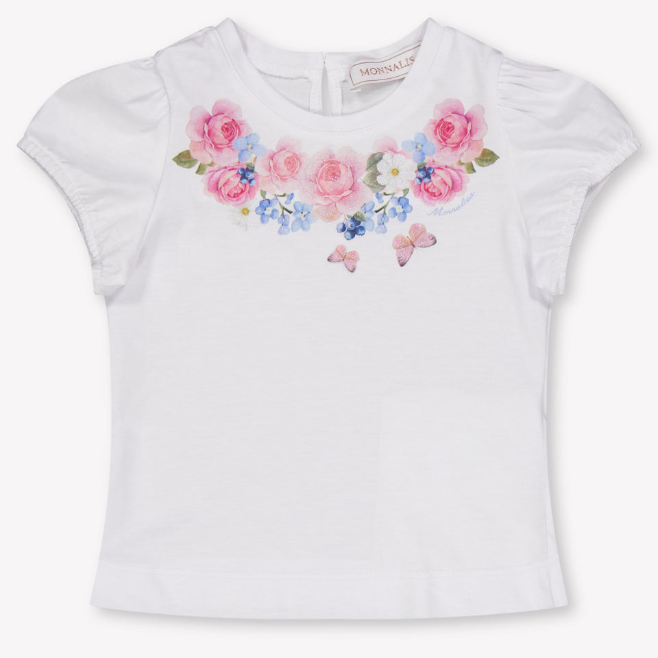 MonnaLisa Baby Girls T-Shirt In White