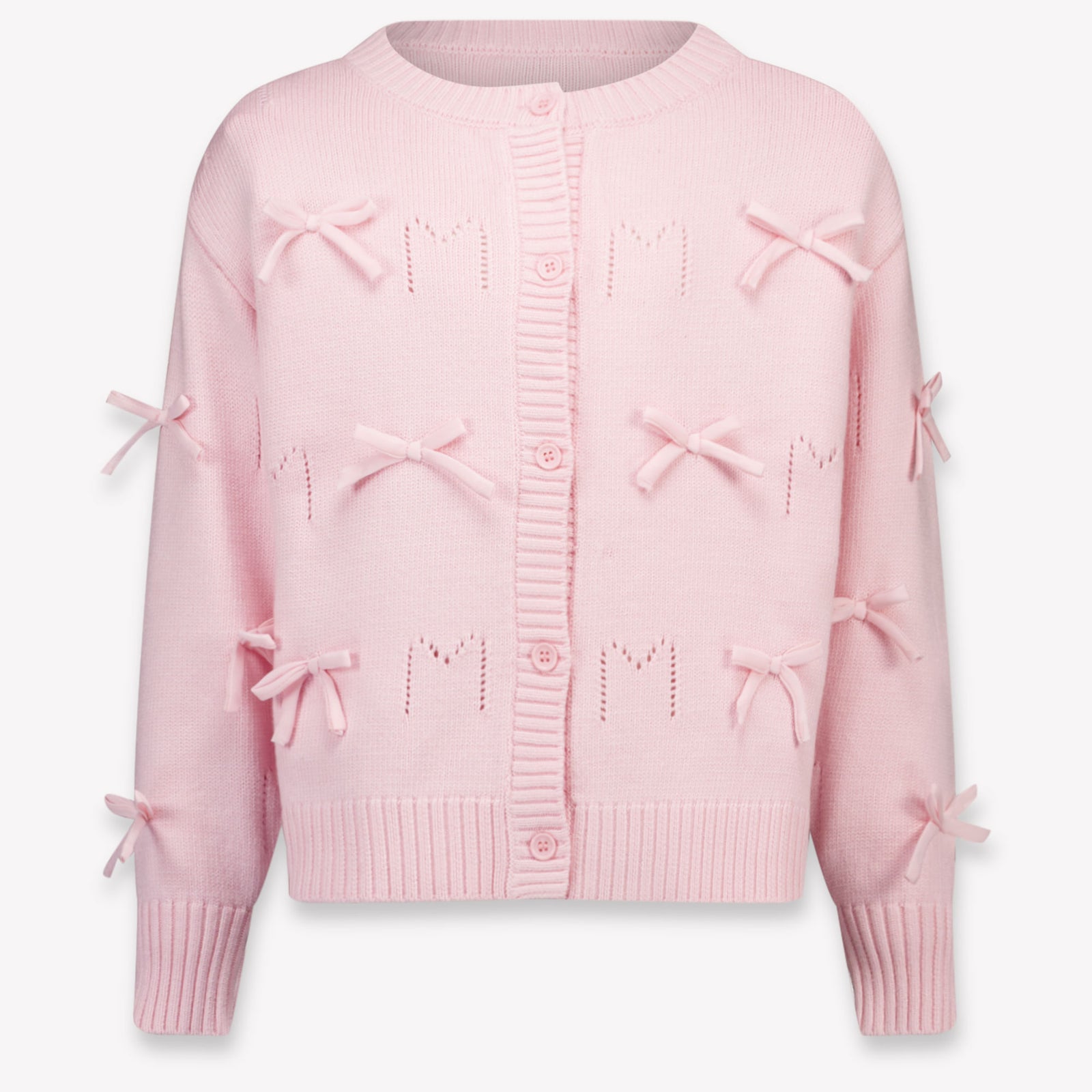 MonnaLisa Kids Girls Cardigan In Light Pink