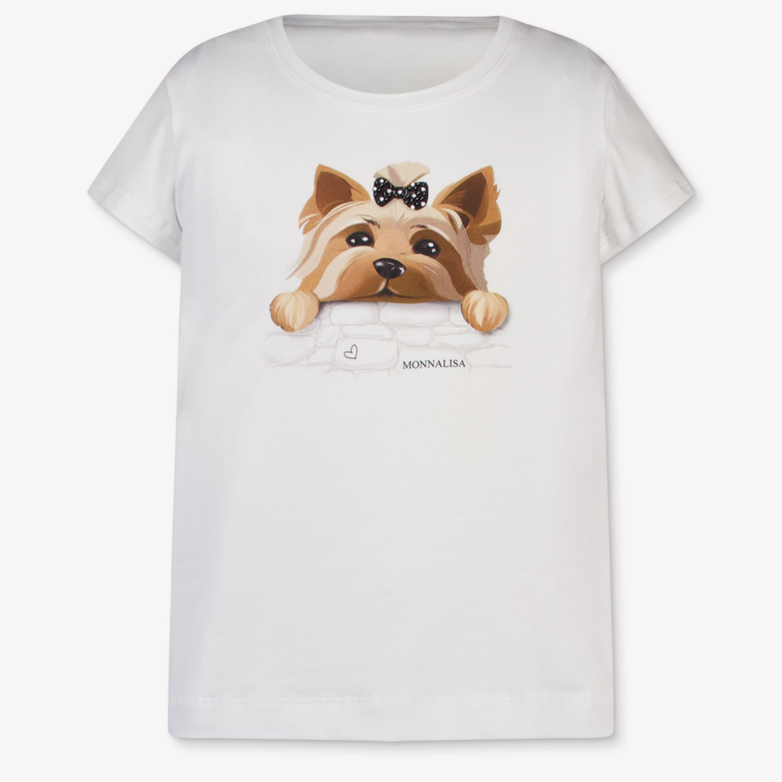MonnaLisa Kinder Meisjes T-Shirt In Wit