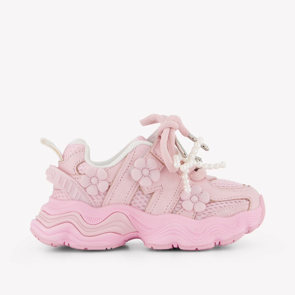 MonnaLisa Meisjes Sneakers In Licht Roze