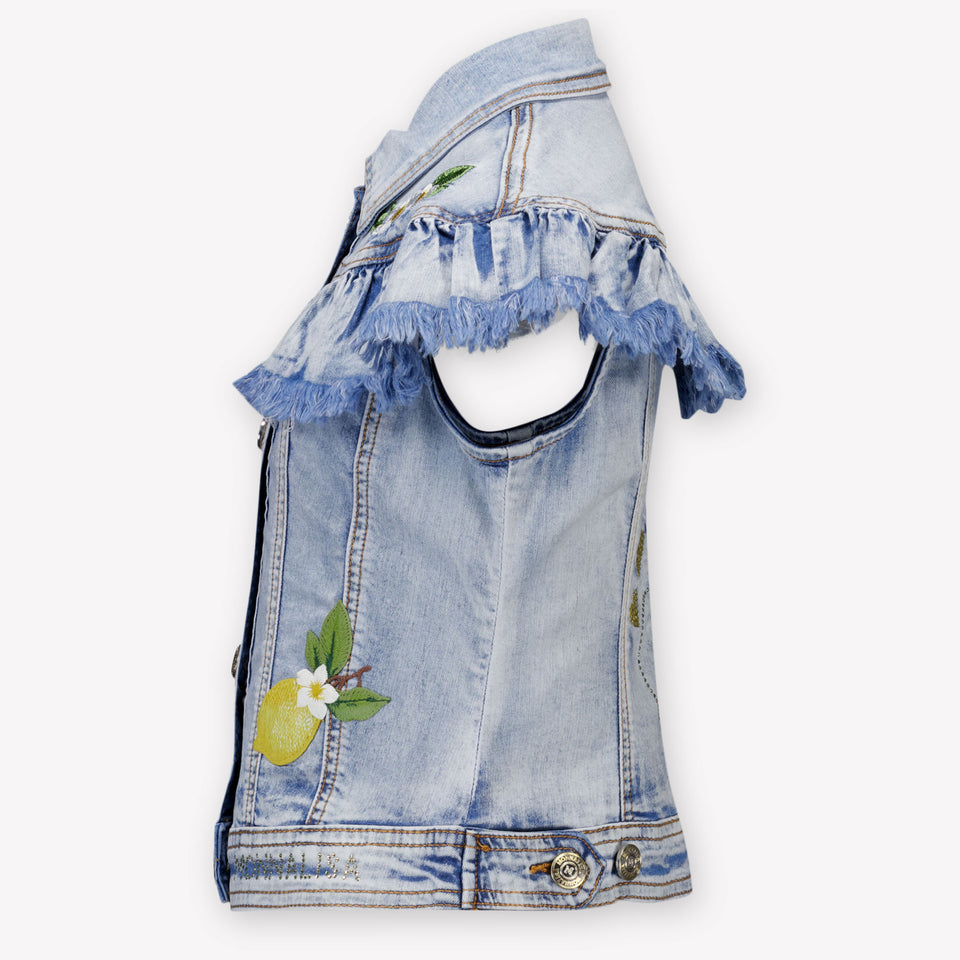 MonnaLisa Kinder Meisjes Gilets In Jeans