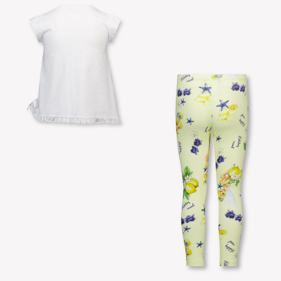 MonnaLisa Kids Girls Set In White