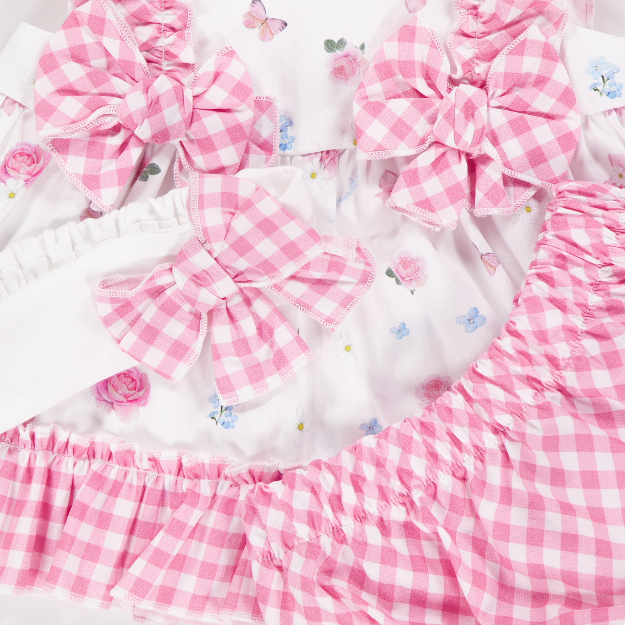 MonnaLisa Baby Meisjes Setje In Licht Roze