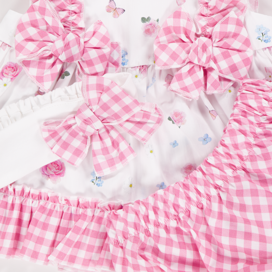 MonnaLisa Baby Meisjes Setje In Licht Roze