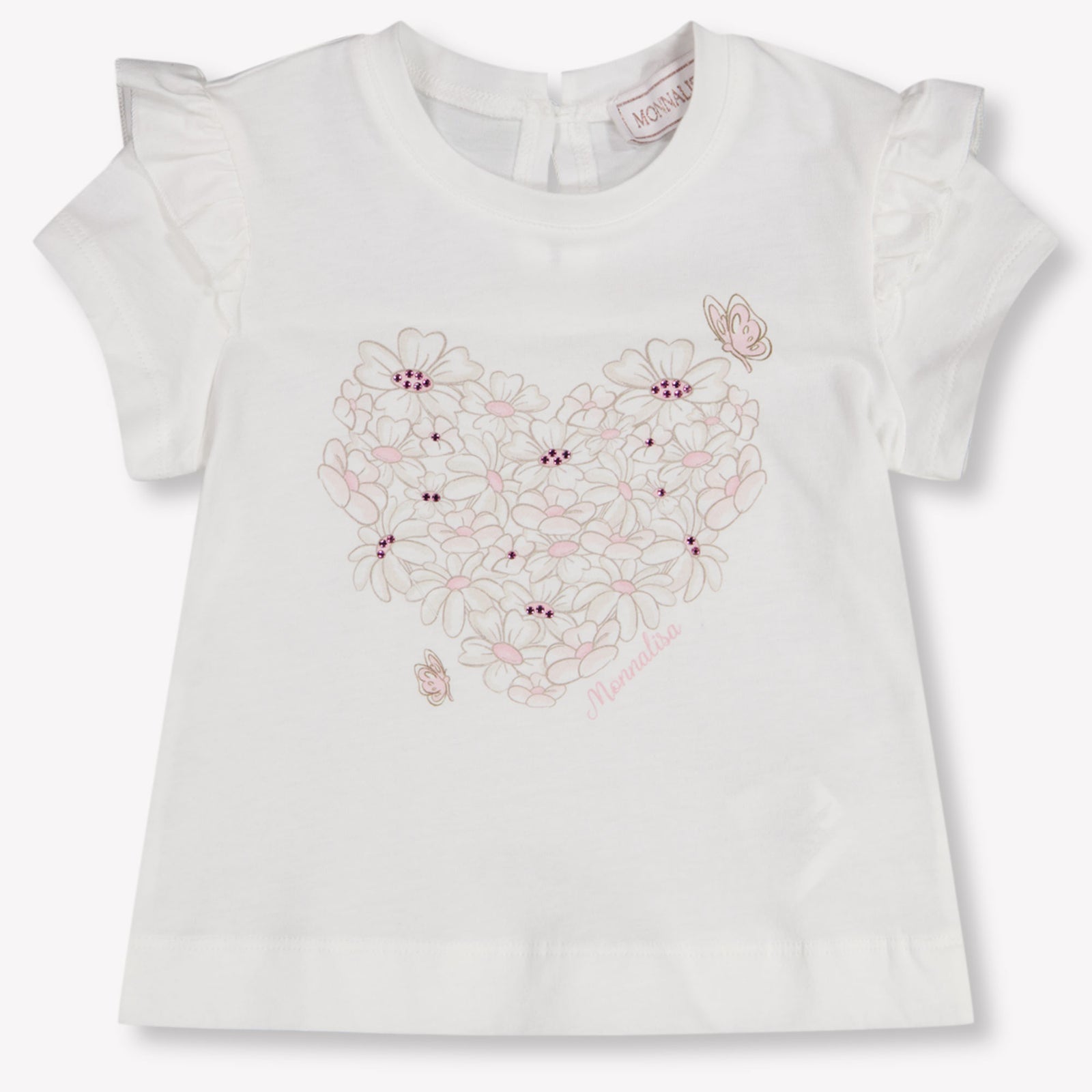 MonnaLisa Baby Girls T-Shirt In OffWhite