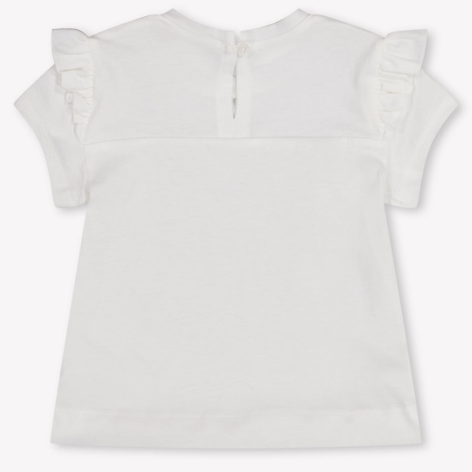 MonnaLisa Baby Girls T-Shirt In OffWhite