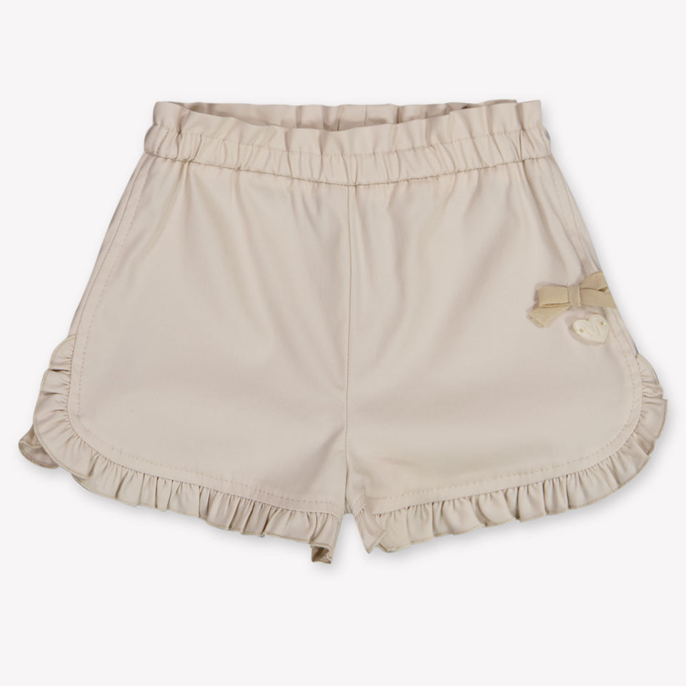 MonnaLisa Baby Girls Shorts In Beige