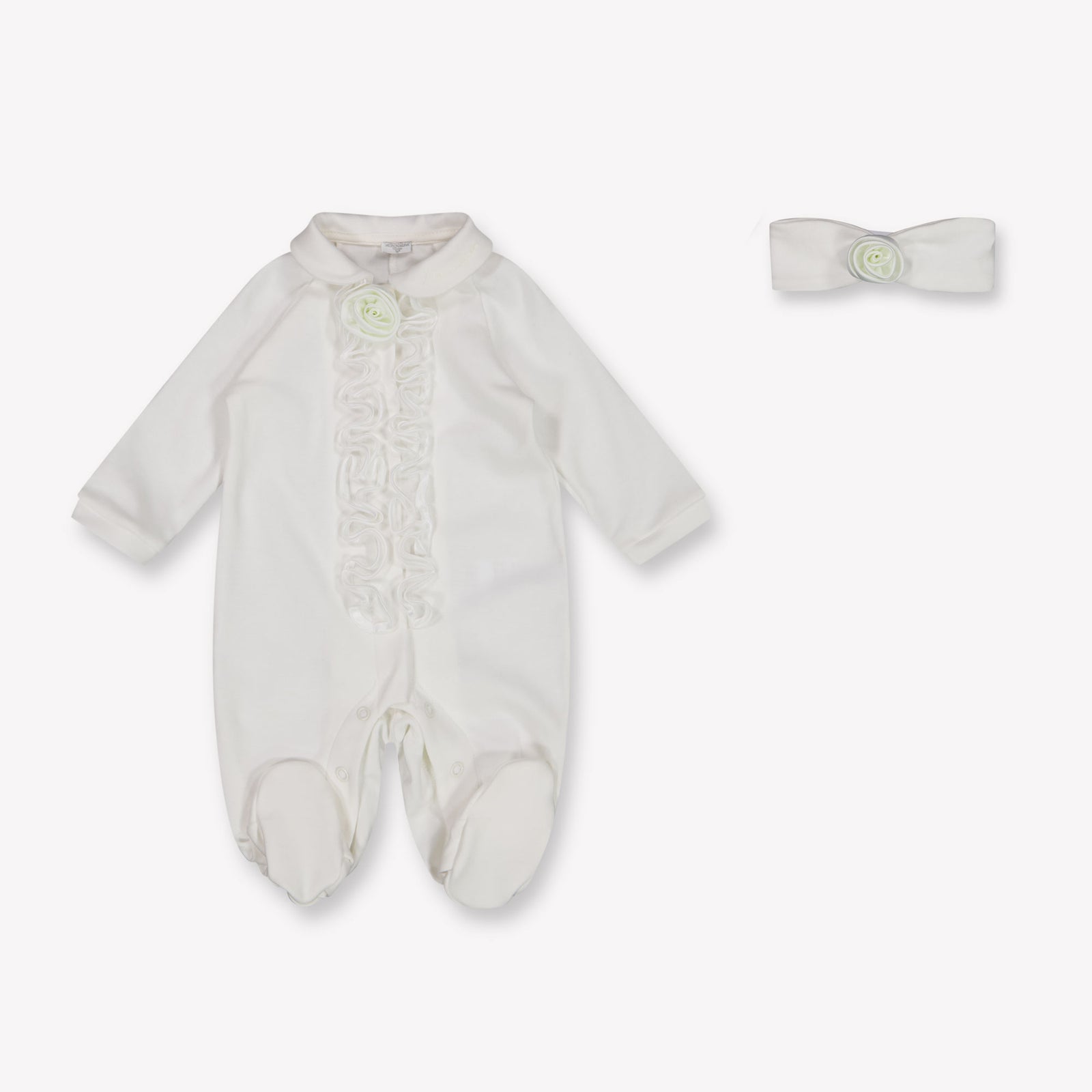 MonnaLisa Baby Girls Playsuit In White